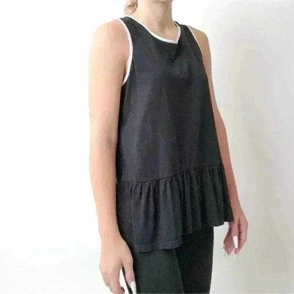 Kate Spade Black Ruffled Peplum Tank - S - Picture 8 of 8